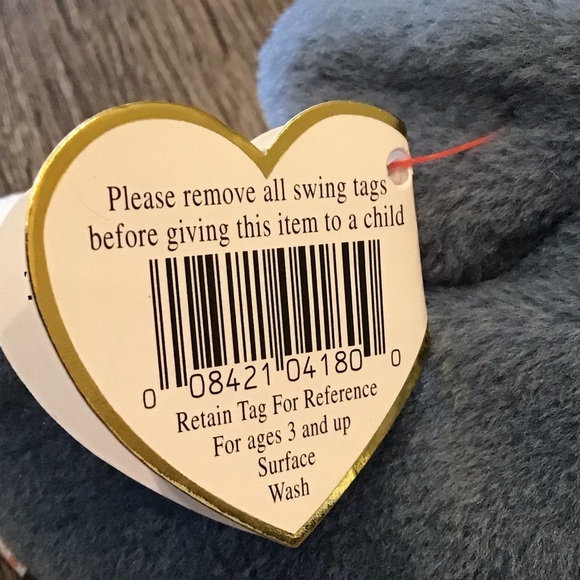 Ty Beanie Babies Echo the Dolphin Vinatge 1996 Retired Plush - Rare Tag Errors - Picture 12 of 12